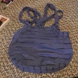Blue cotton tote